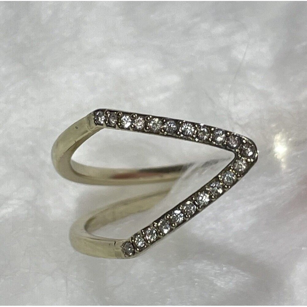 Victorias Secret Rhinestones Gold Tone Bangle Bracelet Fashion Jewelry - Picture 4 of 10